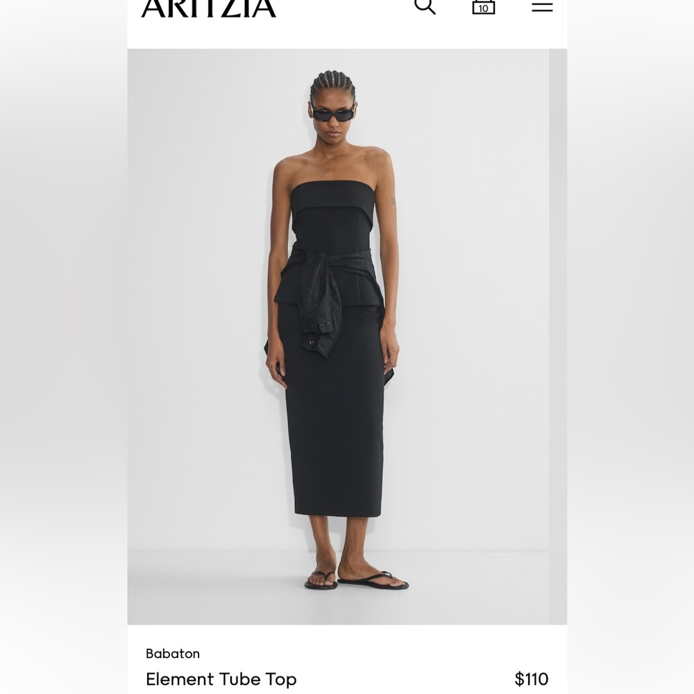 Babaton Element Tube Top in Black